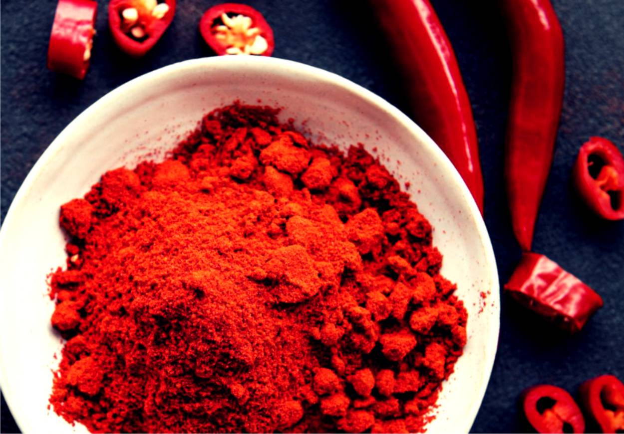peperoncino secco in polvere